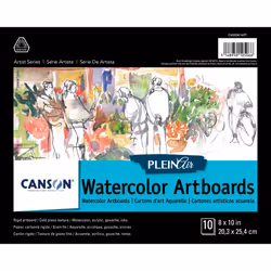 Canson Artist Series Plein Air Watercolor Artboards 8"X10"-10 Boards C461697