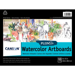 Canson Artist Series Plein Air Watercolor Artboards 9"X12"-10 Boards C461698