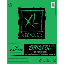 Canson XL Recycled Bristol Paper Pad 11"X14"-25 Sheets 702-2426
