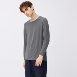 Gu STyle HeaT Crew Neck T  9 4 Sleeve - 09 BLACK/S