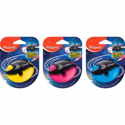 Maped Galactic, Manual pencil sharpener, Blue, Pink, Yellow, HIPS, 70 mm, 24 mm, 55.7 mm