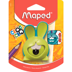 Maped 176100, Manual pencil sharpener, Multicolour, Plastic, Steel, 95 mm, 45.7 mm