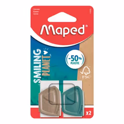 Maped Creativ 112520FM, Wood, Brown, Green, White, Children, Blister, 2 pc(s), PVC, Phthalate