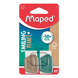 Maped Creativ 112520FM eraser Wood Brown, Green, White 2 pc(s)