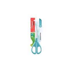 - Office Scissors - Symmetrical Essentials 17 cm - Blue Scissors - Stainless Steel Blades and Rivets - Ergonomic Rings for Am ...