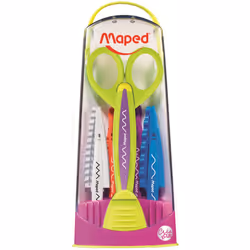 Maped 601005, Child, Figure cut, Set, Multicolour, Fibre glass, Art & Craft scissors