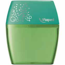 Maped Shaker, Manual pencil sharpener, Green, Plastic
