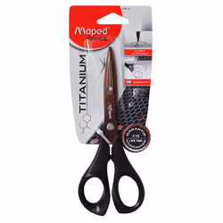 Maped 684110, Adult, Straight cut, Single, Black, Titanium/stainless steel, Universal