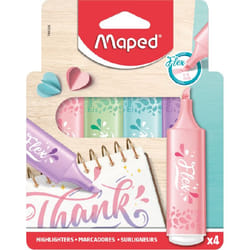 Maped Flex 740308 felt pen Fine/Medium Assorted colours, Pastel 4 pc(s)