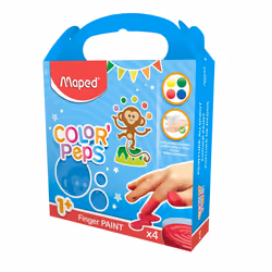 Maped M812510 washable finger paint Blue, Green, Red, Yellow