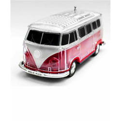 Bluetooth Disco Lights Wster Model Van Speaker - Red