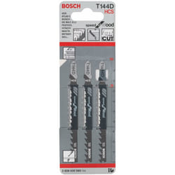 Bosch 2608630560 Speed for Wood Jigsaw Blade, 1 Lug, Black, Pack of 3