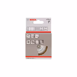 Bosch Wire Wheels, Crimped Wire, Brass-Coated
