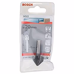 Bosch 2608596373 90Â° Countersink Bit Shank, 8mm x 20mm, Silver
