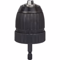 Bosch Keyless Chucks, Keyless chuck, 1 mm, 1 cm, 1/4", Metal, Black, Stainless steel