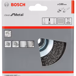 Bosch Clean for Metal Tapered Brushes, Crimped Wire - Additional view 3