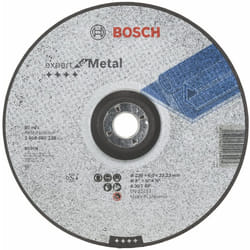 Bosch Professional 2608600228 Expert for Metal Grinding disc with Depressed Centre, 230 mm
