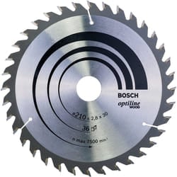 Bosch Professional 2608640622 Opti Wood Hand 210x2.8x30, 36, Silver, 210 x 2.8 x 30 mm
