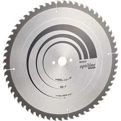 Bosch 2608640675 Optiline Wood Circular Saw Blade for Bench, 400mm x 3.5mm x 30mm, 60 Teeth, Blue