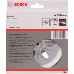 Bosch 2608601114 Sanding Plate for Gex, 150mm, Soft, 45cm x 40cm x 25cm, White