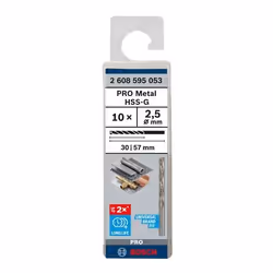 Bosch PRO Metal HSS-G Twist Drill Bit Standard Length - Additional view 3