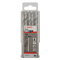 Bosch 2608595070 Din338 HSS-G Metal Drill Bit, 7.0mm x 69mm x 109mm, Silver