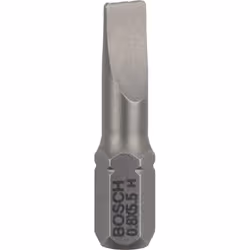 Bosch Screwdriver bit extra hard, 3 pc(s), Slot, 5.5 mm, Steel, 25 mm, 25.4 / 4 mm (1 / 4")