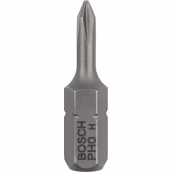 Bosch Screwdriver bit extra hard, 3 pc(s), Phillips, PH 0, Steel, 25 mm, 25.4 / 4 mm (1 / 4")