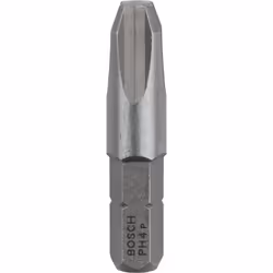 Bosch Screwdriver bit extra hard, 3 pc(s), Phillips, PH 4, Steel, 32 mm, 25.4 / 4 mm (1 / 4")