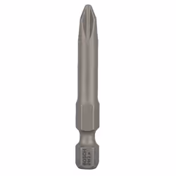 Bosch Screwdriver bit extra hard, 3 pc(s), Phillips, PH 2, Steel, 49 mm, 25.4 / 4 mm (1 / 4")