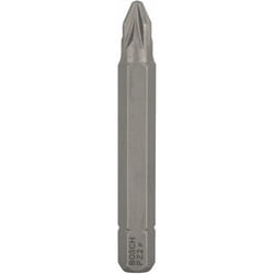 Bosch 2607001571 Extra Hard Screwdriver Bit, Pz 2, 51mm Length, Blue