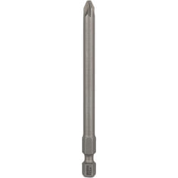Bosch 2607001583 Extra Hard Screwdriver Bit, Pz 2, 89mm Length, Pack of 3