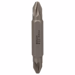 Bosch 2607001742 Screwdriver Bit Double, Pz 2-Pz 2, 45mm Length, Blue