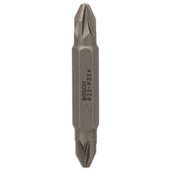 Bosch 2607001742 Screwdriver Bit Double, Pz 2-Pz 2, 45mm Length, Blue