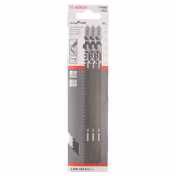 Bosch Pro Stichsägeblatt Speed for Wood zum Sägen in Holz (3 Stück, T 744 D)