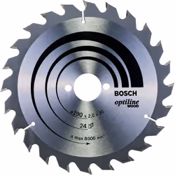 Bosch Optiline Wood Circular Saw Blades, Wood, 19 cm, Bosch, 220 g, 1 pc(s)