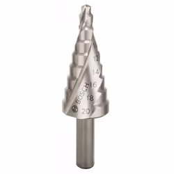 Bosch 2609255115, Drill, Step drill bit, Right hand rotation, 2 cm, 75 mm, Non-ferrous metal, Plastic, Wood