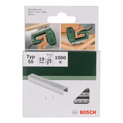 Bosch 2 609 255 828, Staples pack, 1.9 cm, Fixing, 6 mm, 1000 staples