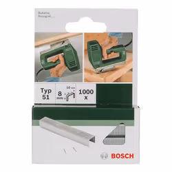 Bosch 2 609 255 832, Staples pack, 8 mm, Fixing, 1 cm, 1000 staples