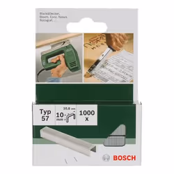 Bosch 2609255847, Staples pack, 1 cm, Fixing, 1.06 cm, 1000 staples, AEG, Arrow, Black+Decker, Bosch, Esco, kwb, Maestri, Mek ...