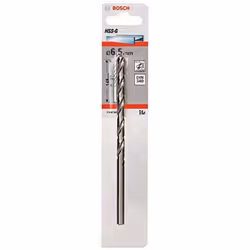 Bosch 2608595686 DIN340 Metal HSS-G Drill Bit, 6.5mm x 97mm x 139mm