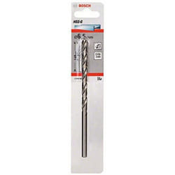 Bosch 2608595686 DIN340 Metal HSS-G Drill Bit, 6.5mm x 97mm x 139mm