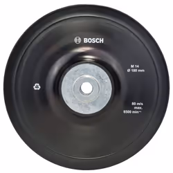 Bosch Rubber Backing Pad Standard Soft (M14, Ã 180mm, Accessories Anlge Grinder)