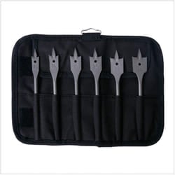 Bosch 1/4" 6 Piece Selfcut Flat Spade Wood Bits Set in Wallet 2608587793