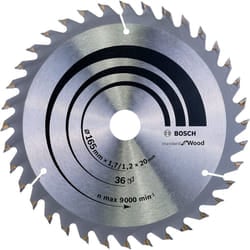 Bosch 2608642602 Circular Saw Blade Optilineline, 165mm x 1.7mm x 20mm, 36 Teeth, Silver