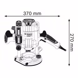 Bosch GOF 1250 CE Black, Blue 24000 RPM 1250 W - Additional view 5