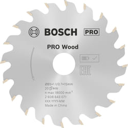 2608643071 1 x Circular Saw Blade Optiline Wood, 85 x 15 x 1.1 mm, Number of Teeth 20
