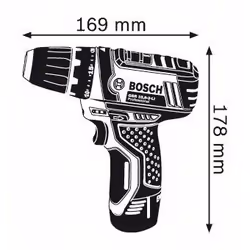 Bosch GSR 10,8-2-LI Professional Keyless Black, Blue, Red - Additional view 5