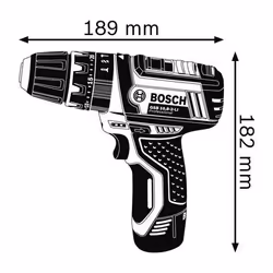 Bosch GSB 10,8-2-LI Professional Keyless Black, Blue, Red