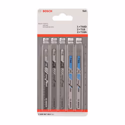 Jigsaw Blades, for Wood & Metal, Pack of 5
